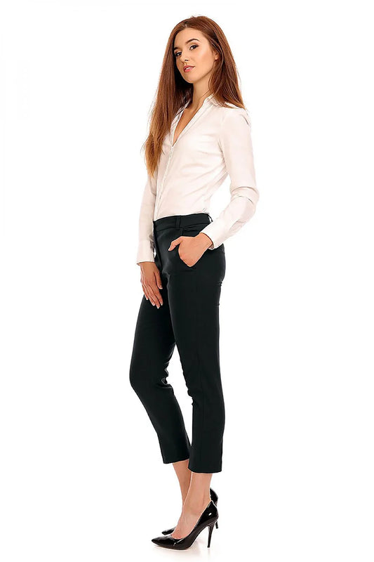 Chic Women Trousers – High-Waist Slim Fit -Guocali