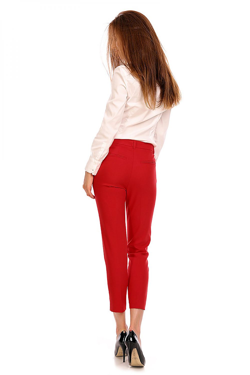 Elegant Women Trousers – High-Rise Slim Fit