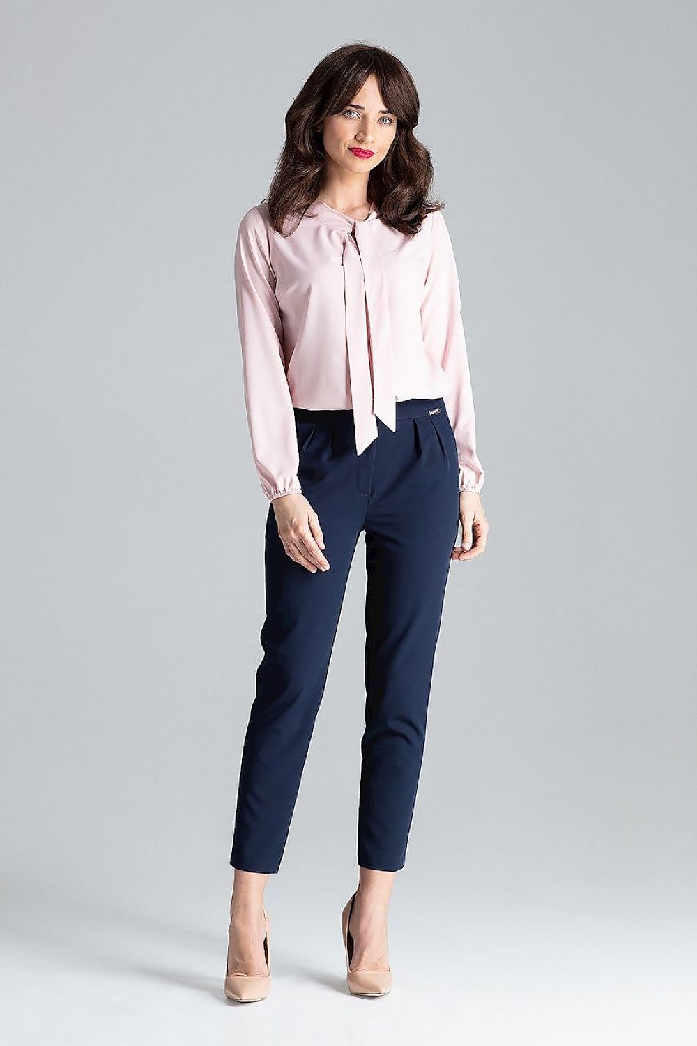 Professional Women Trousers – Mid Rise Pleated Front