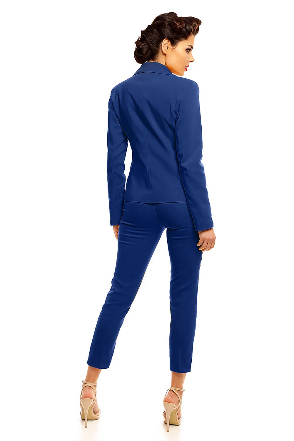 Elegant Women Cropped Pants – High-Waist Slim Fit