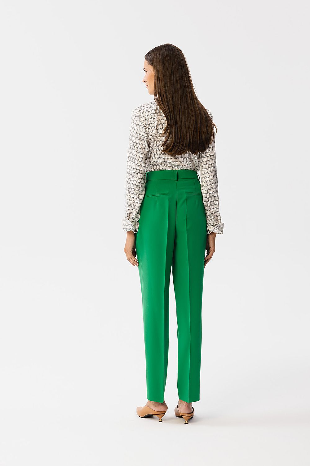 Chic Women Formal Pants – High-Waist Tapered Comfort