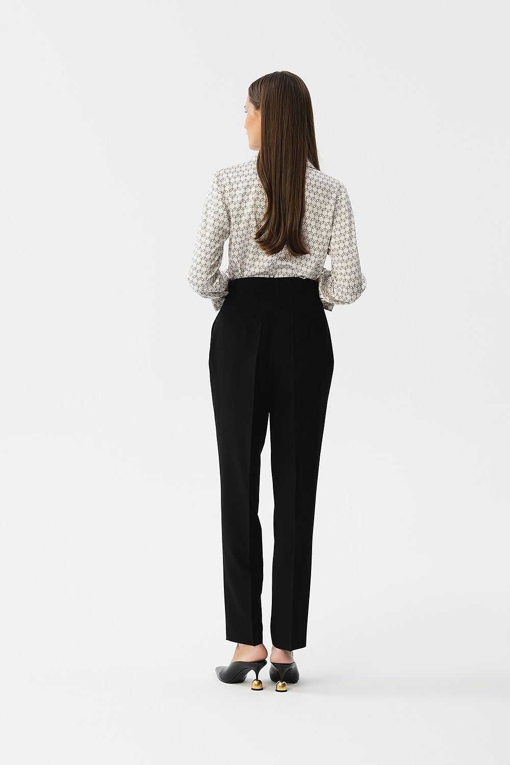 Professional Women Trousers – High-Waist Zipper Front