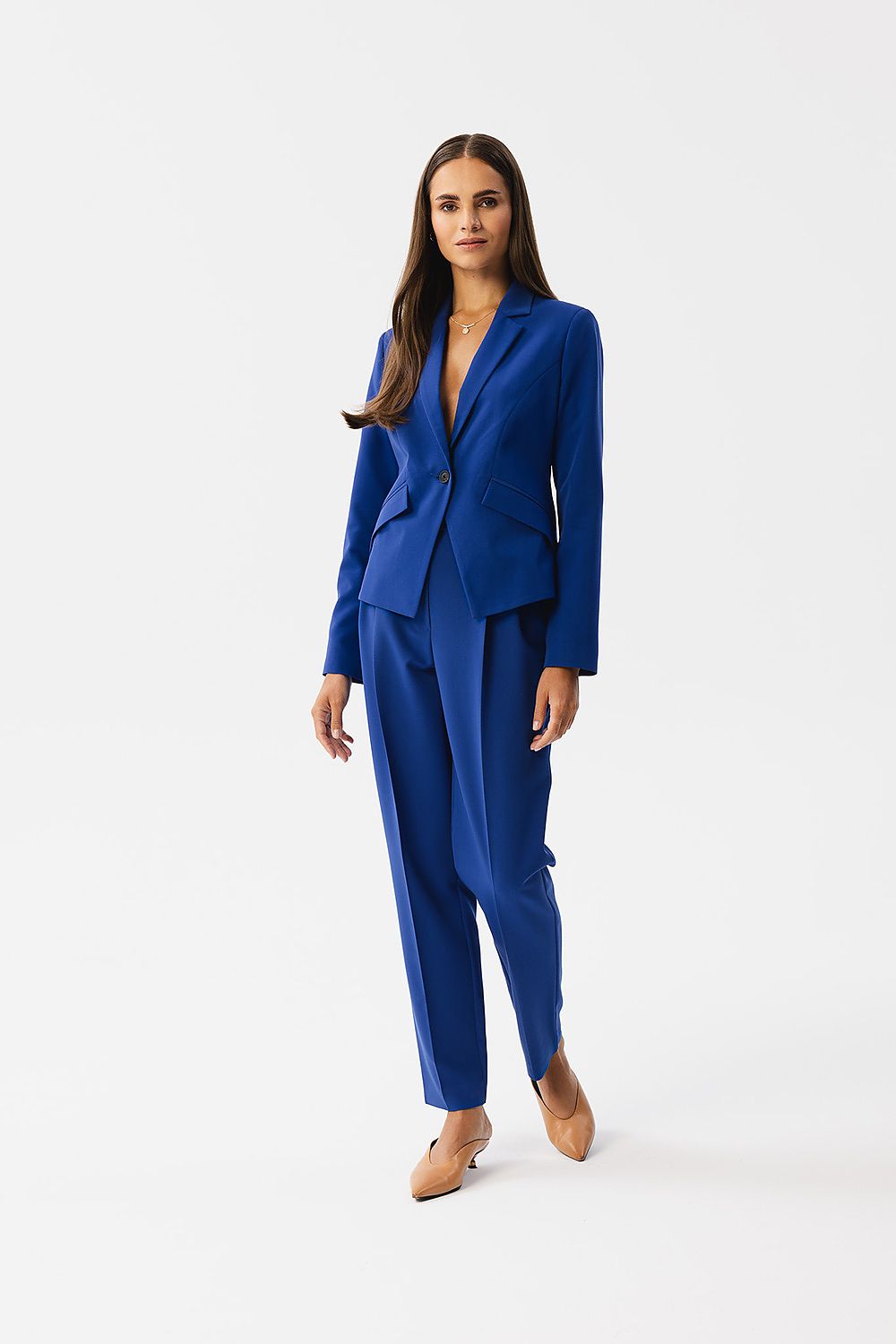 Elegant Women Trousers – High-Waist Tapered Fit