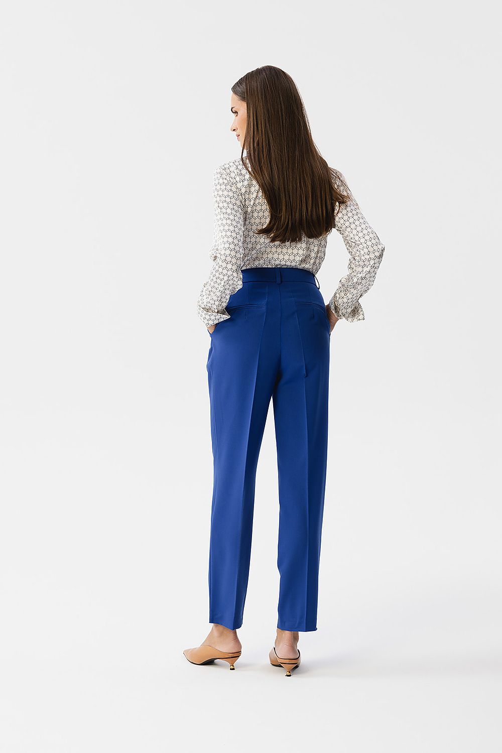 Elegant Women Trousers – High-Waist Tapered Fit