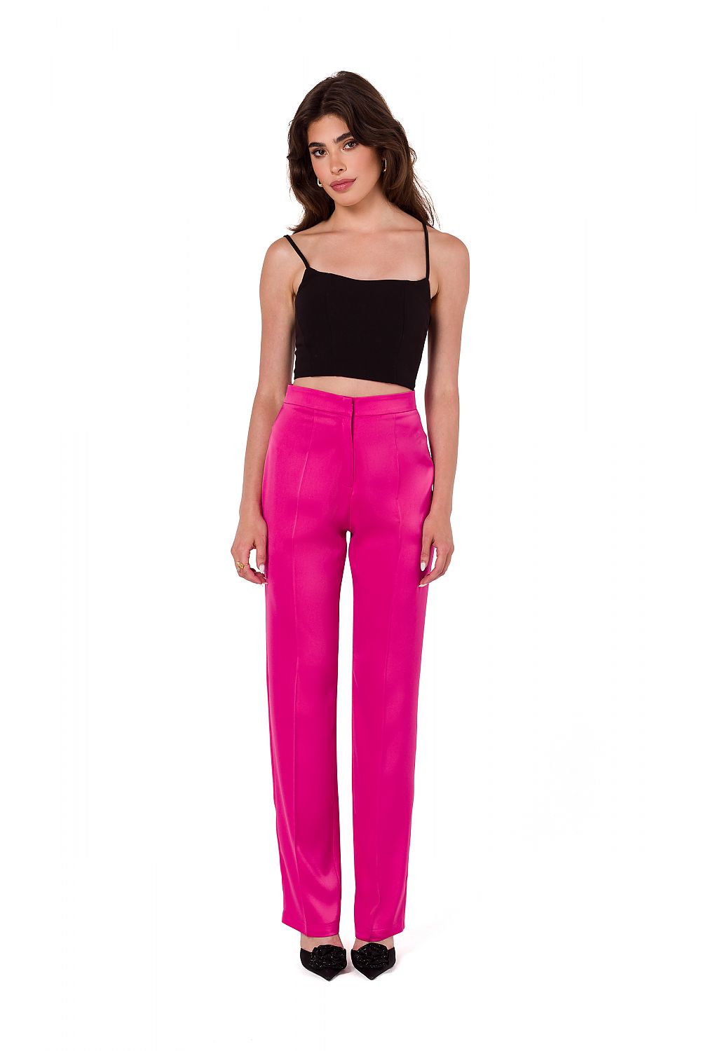 Elegant Women Formal Pants – High-Waist Stretchable Comfort