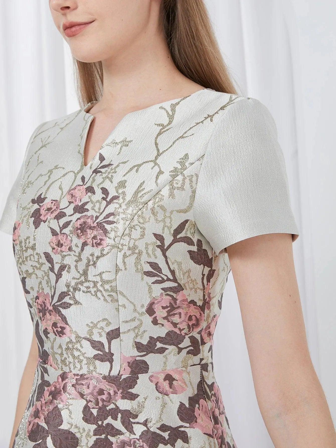 Elegant Luxury Summer Jacquard Party Dress -Guocali