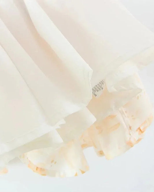 Fashionable Elastic Pleated Pastoral Dress -Guocali