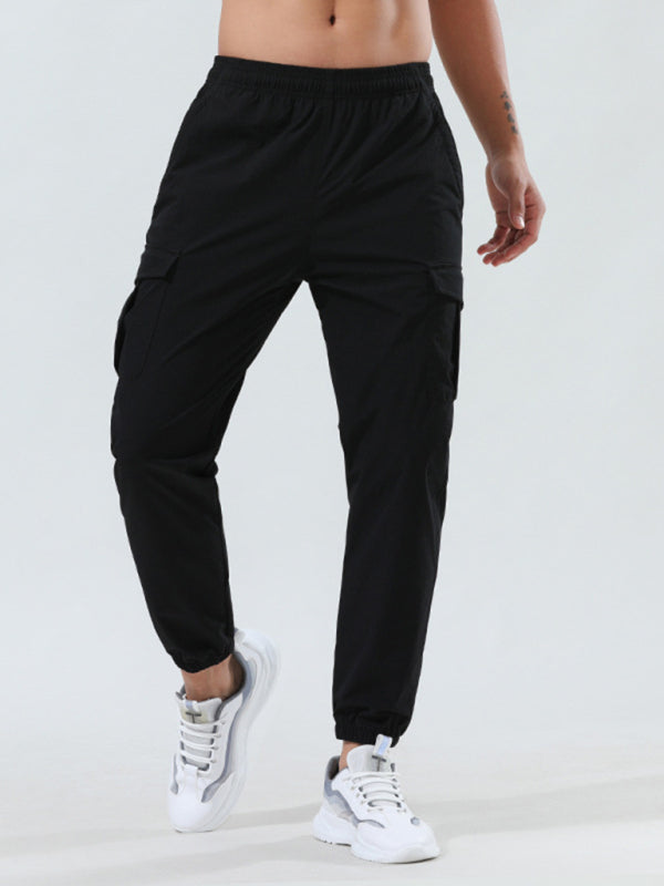 Sporty Men Cargo Pants – Mid Rise Quick-Drying