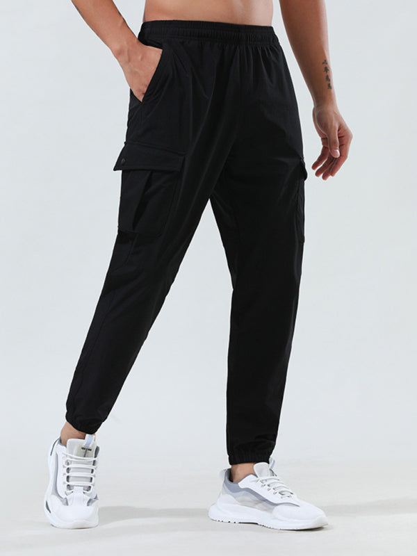 Sporty Men Cargo Pants – Mid Rise Quick-Drying