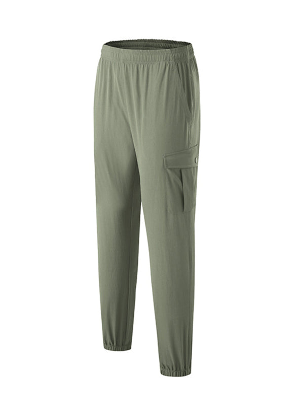 Sporty Men Cargo Pants – Mid Rise Quick-Drying