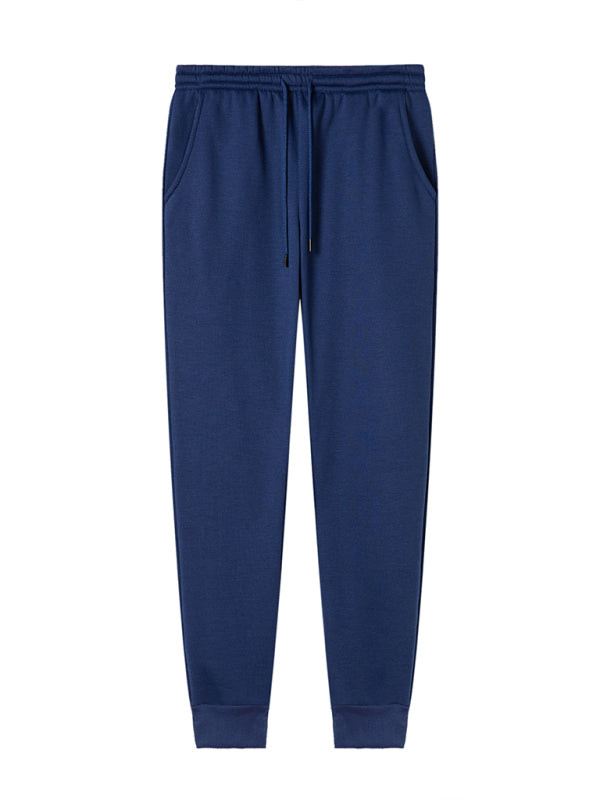 Casual Men's Joggers – Mid Rise Drawstring Fit