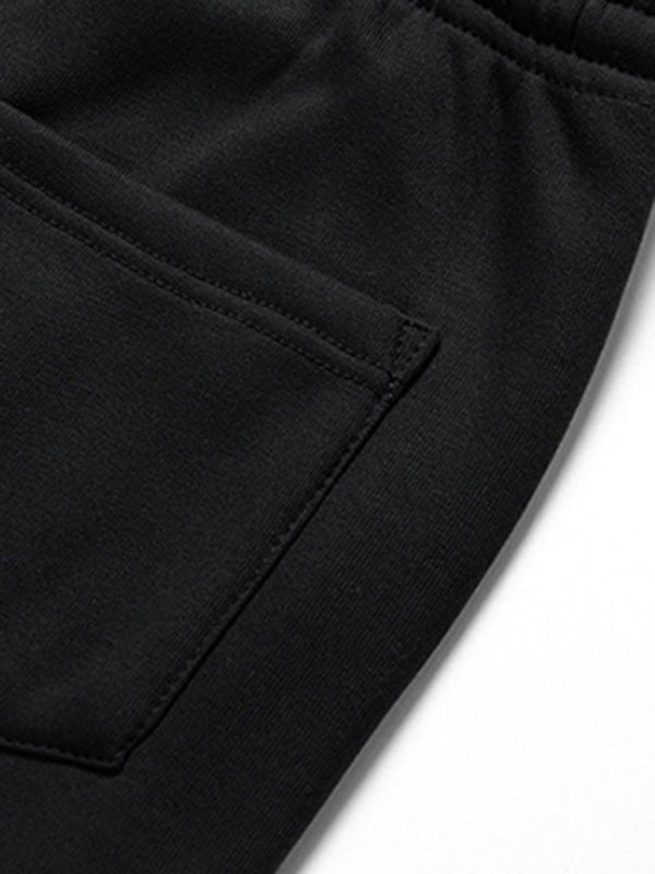 Casual Men's Joggers – Mid Rise Drawstring Fit