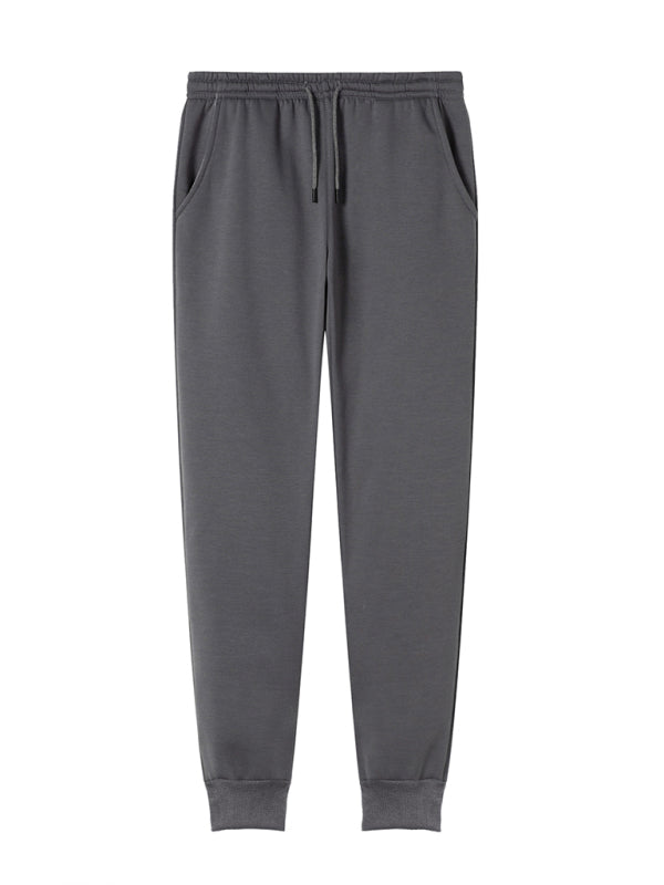 Casual Men's Joggers – Mid Rise Drawstring Fit