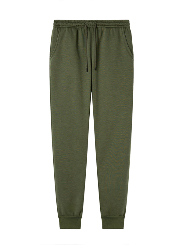 Casual Men's Joggers – Mid Rise Drawstring Fit