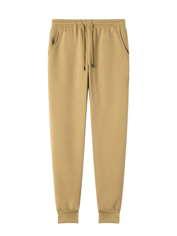 Casual Men's Joggers – Mid Rise Drawstring Fit