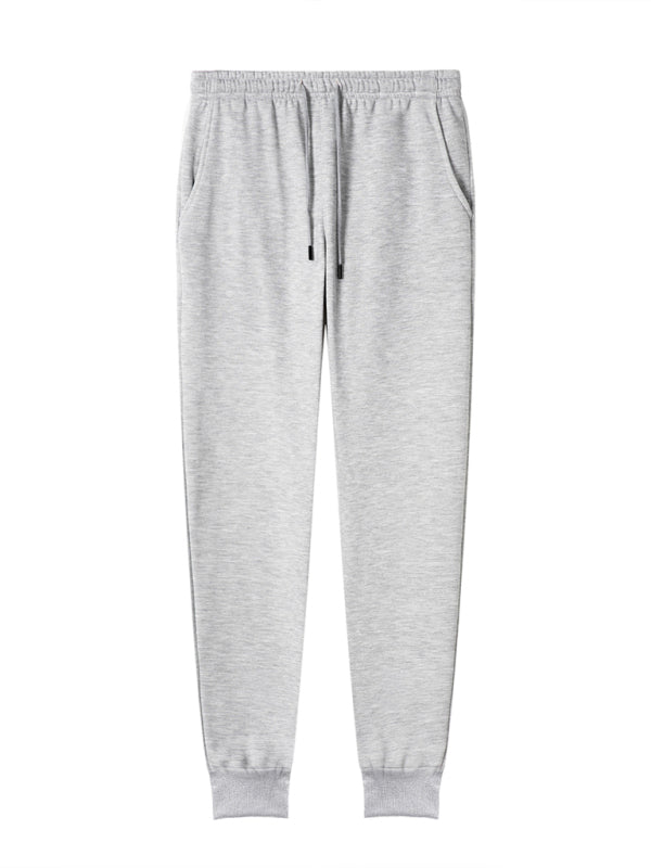 Casual Men's Joggers – Mid Rise Drawstring Fit