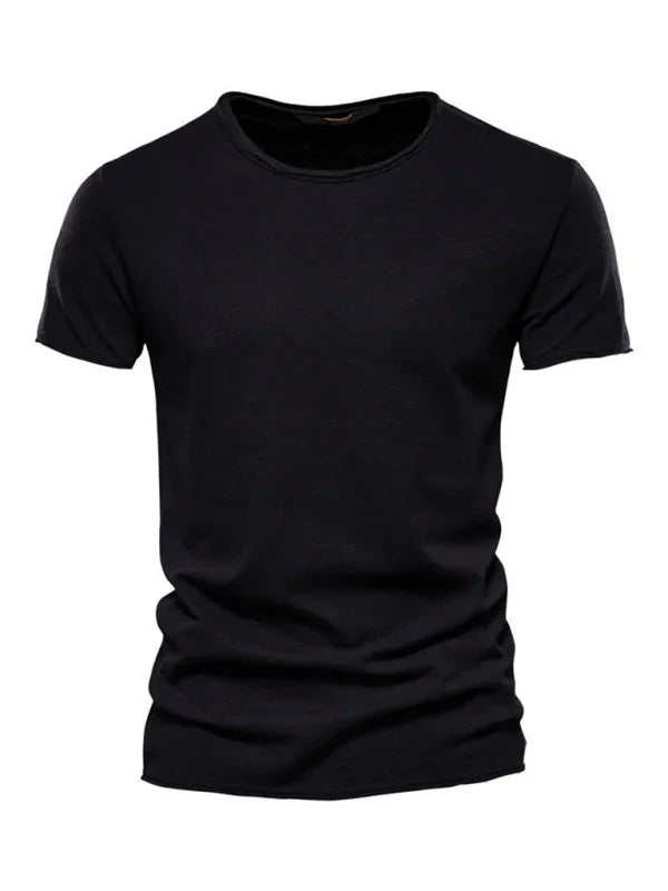 Men's Round-Neck Short-Sleeves T-Shirt – Lightweight - Red
