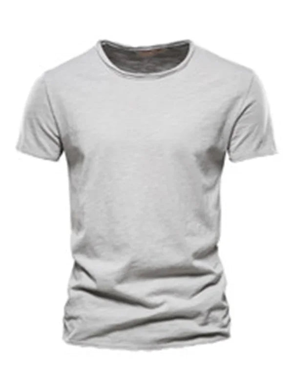 Men's Round-Neck Short-Sleeves T-Shirt – Lightweight - Red