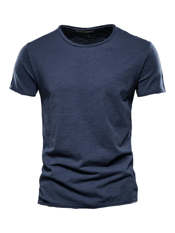 Men's Round-Neck Short-Sleeves T-Shirt – Lightweight - Red