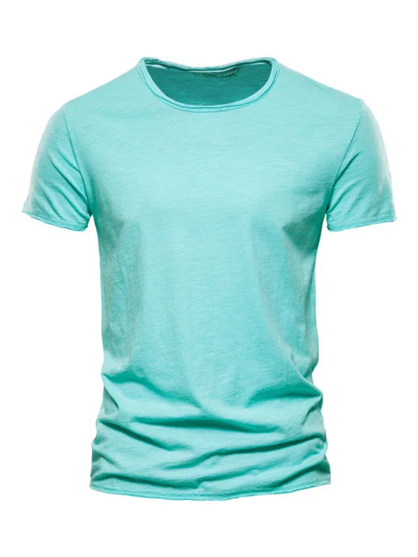 Men's Round-Neck Short-Sleeves T-Shirt – Lightweight - Red