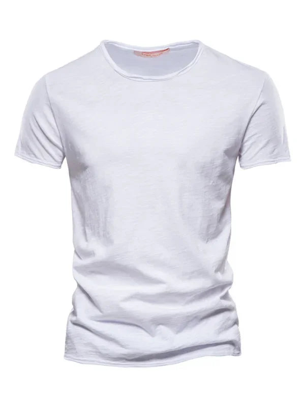 Men's Round-Neck Short-Sleeves T-Shirt – Lightweight - Red
