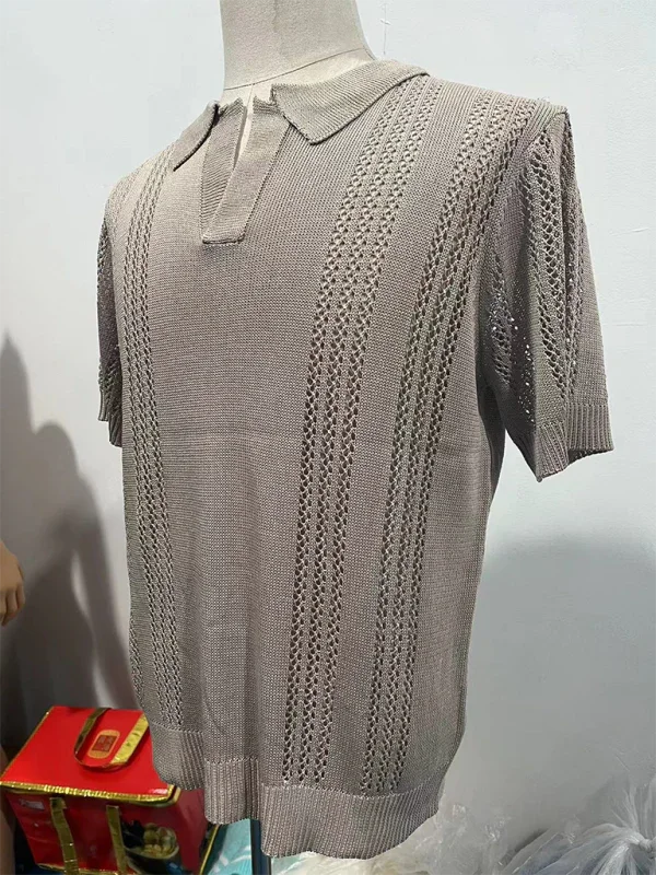 Men Short Sleeves Polo Shirt – Stretchable - White