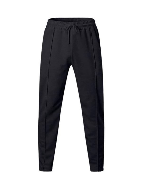 Sporty Men Trousers – Mid Rise Elastic Waist