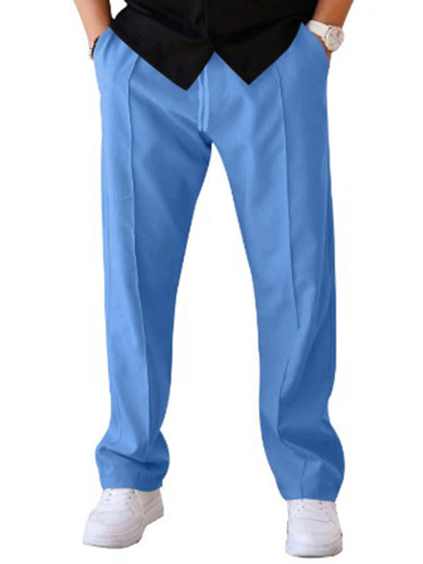 Sporty Men Trousers – Mid Rise Elastic Waist