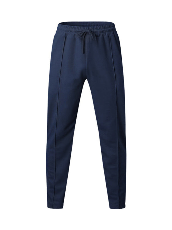 Sporty Men Trousers – Mid Rise Elastic Waist
