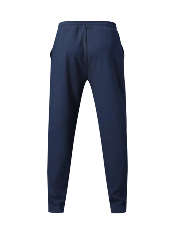 Sporty Men Trousers – Mid Rise Elastic Waist