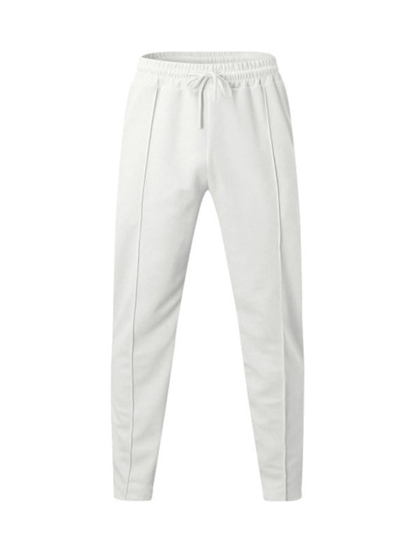 Sporty Men Trousers – Mid Rise Elastic Waist