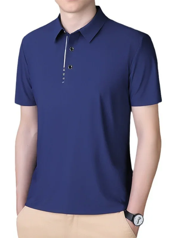 Men Short Sleeves Polo Shirt – Stretchable - Green, Black
