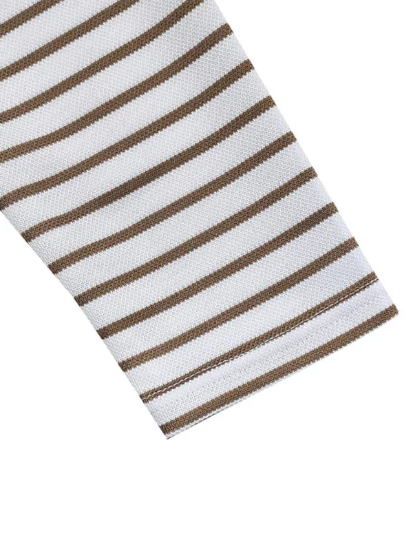 Men Long Sleeves Regular Fit Henley Shirt – Stretchable - Beige, White