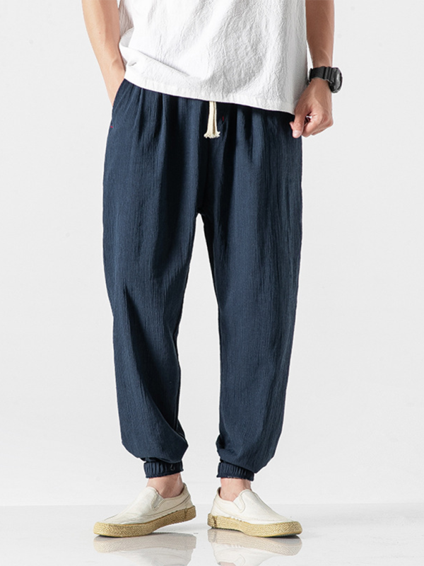 Casual Men Joggers – Mid Rise Drawstring