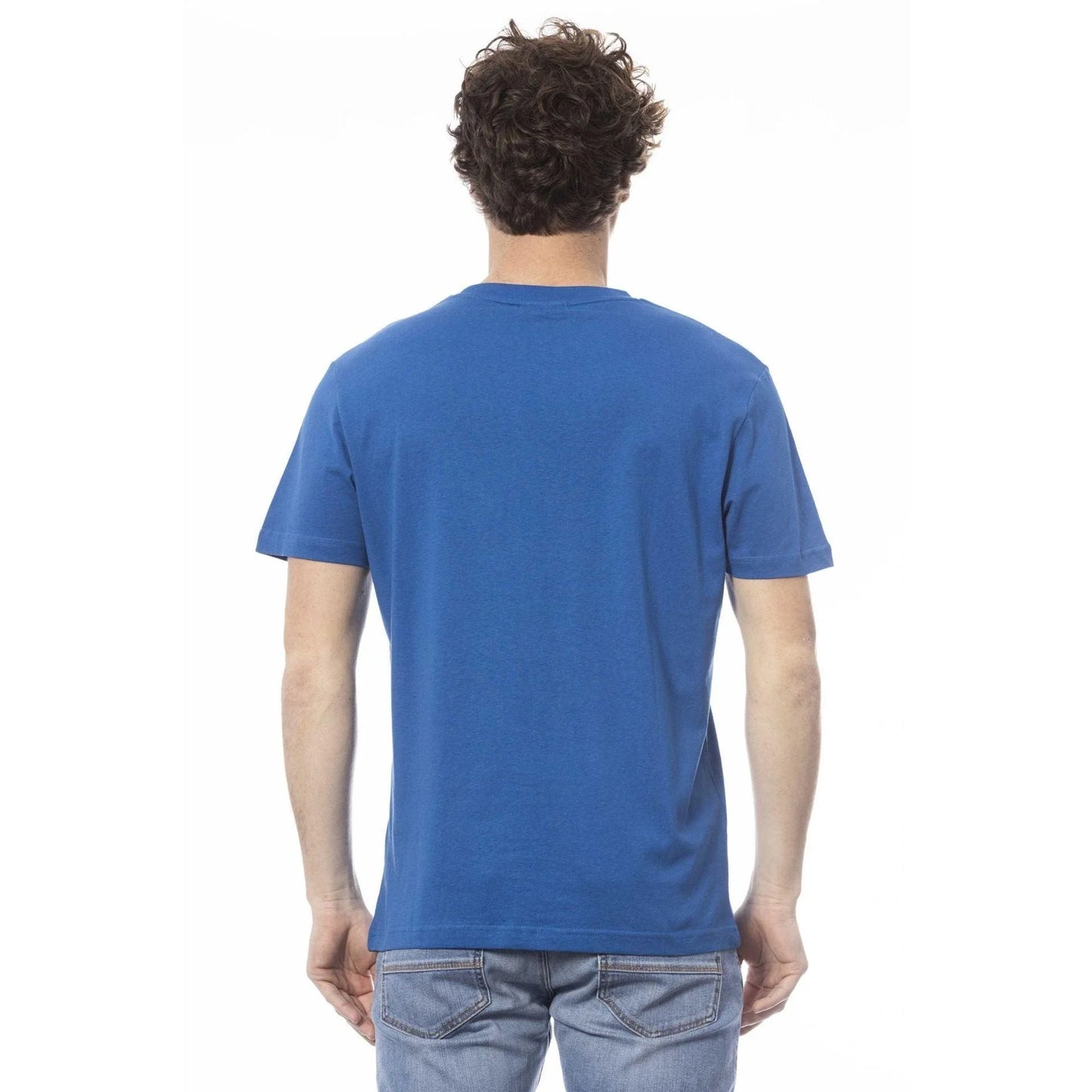 Men Crew-Neck Short-Sleeves T-Shirt – Breathable - Blue -Guocali