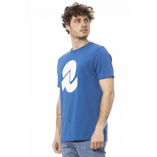 Men Crew-Neck Short-Sleeves T-Shirt – Breathable - Blue -Guocali