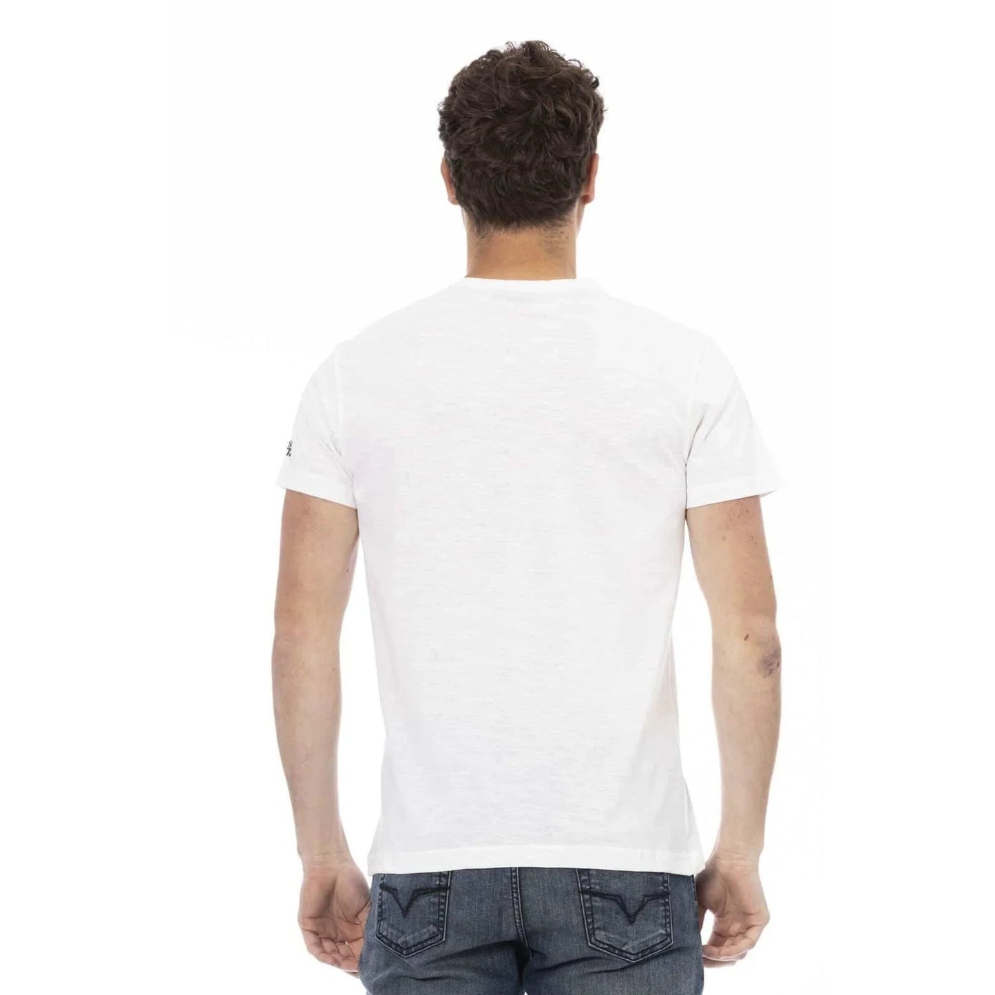 Men Crew-Neck Short-Sleeves T-Shirt – Breathable - White -Guocali
