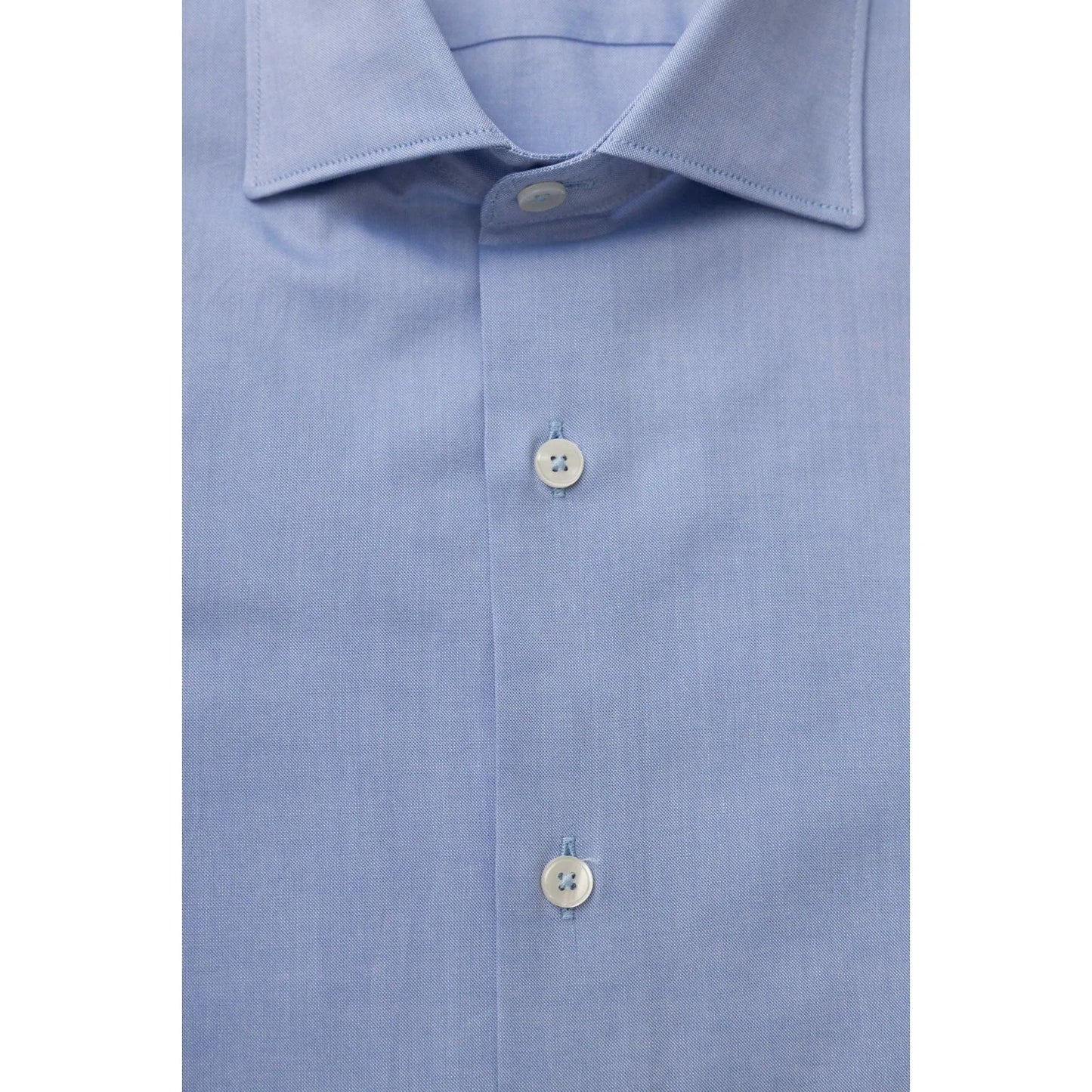 Men Long Sleeves Cotton Dress Shirt – Breathable - Blue -Guocali