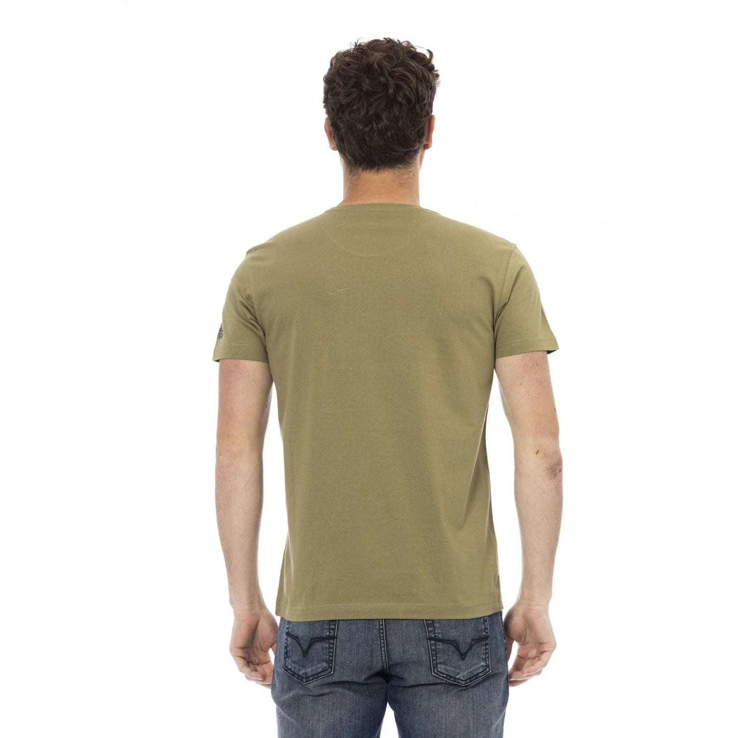 Men Round-Neck Short-Sleeves T-Shirt – Breathable - Green -Guocali