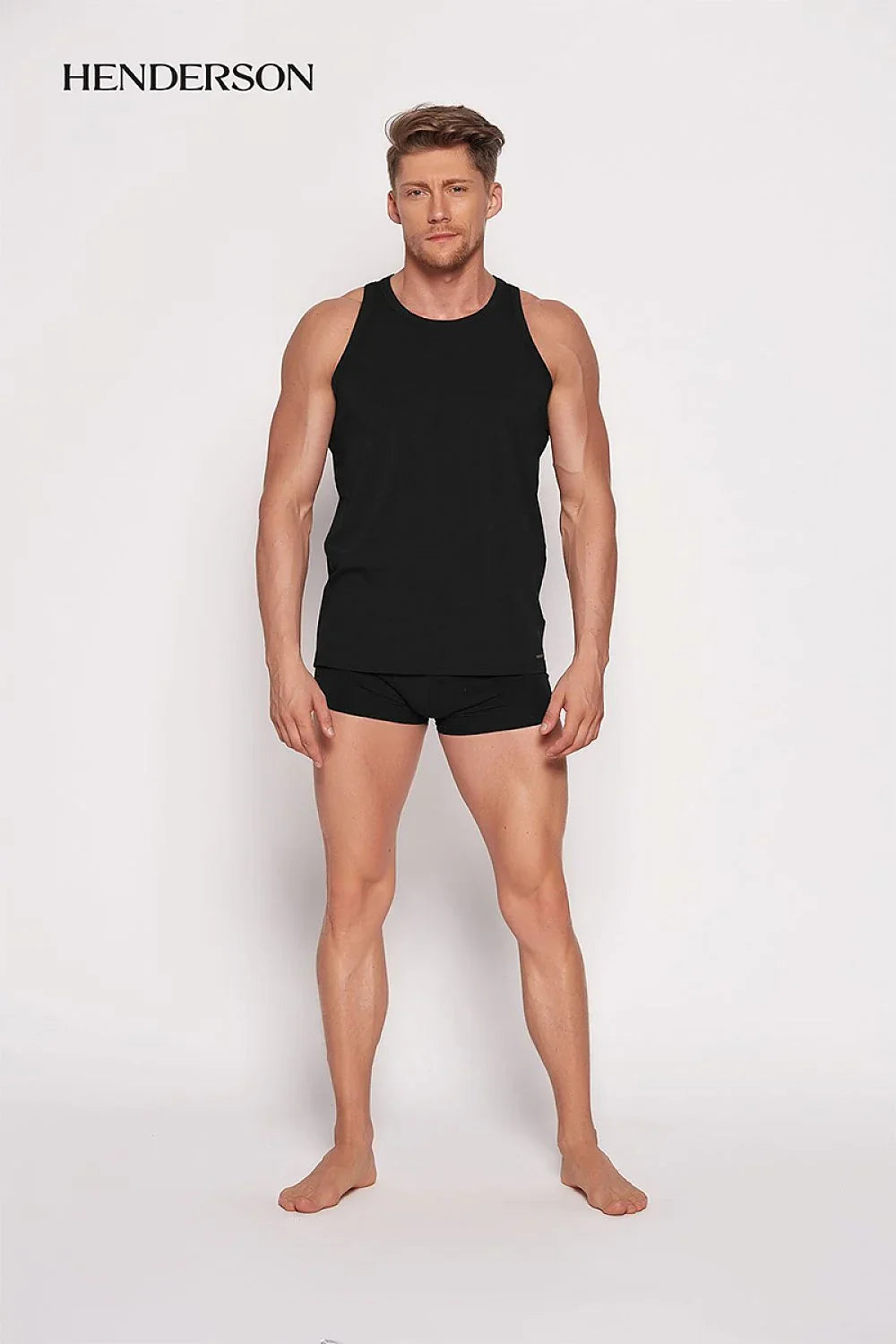 Men Undershirt Vest Singlet - Sleeveless Black -Guocali