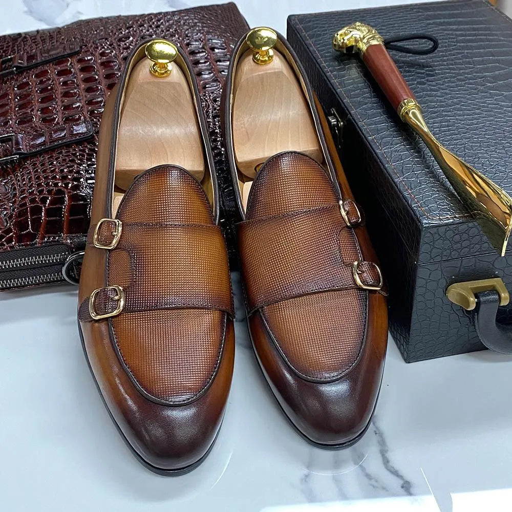 Men Dress Loafers - Buckles, Straps, Slip-On Monk Strap Formal Dress Shoes