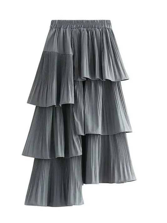 Pleated Skirt Fashion Irregular Ruffled Edges -Guocali