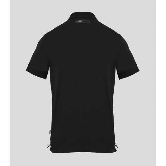 Plein Sport Men Short Sleeves Polo Shirt – Stretchable - Black -Guocali