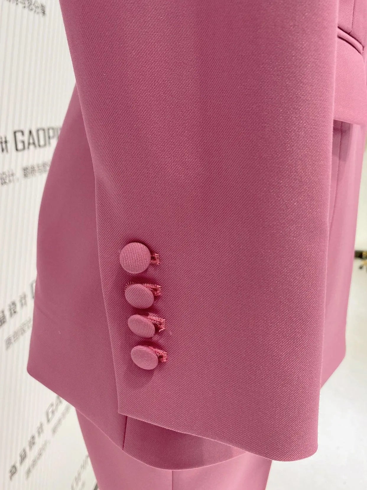 Rose Two Piece Pant Suit - Women Slim Fit Trouser Suit -Guocali