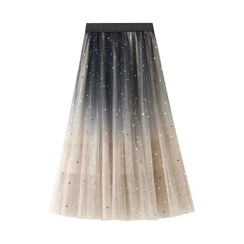 Sequin Skirt Gradient Guocali -Guocali