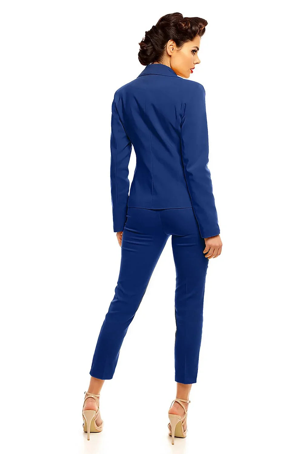 Women Blazer - Breathable - 1-Button - Navy -Guocali