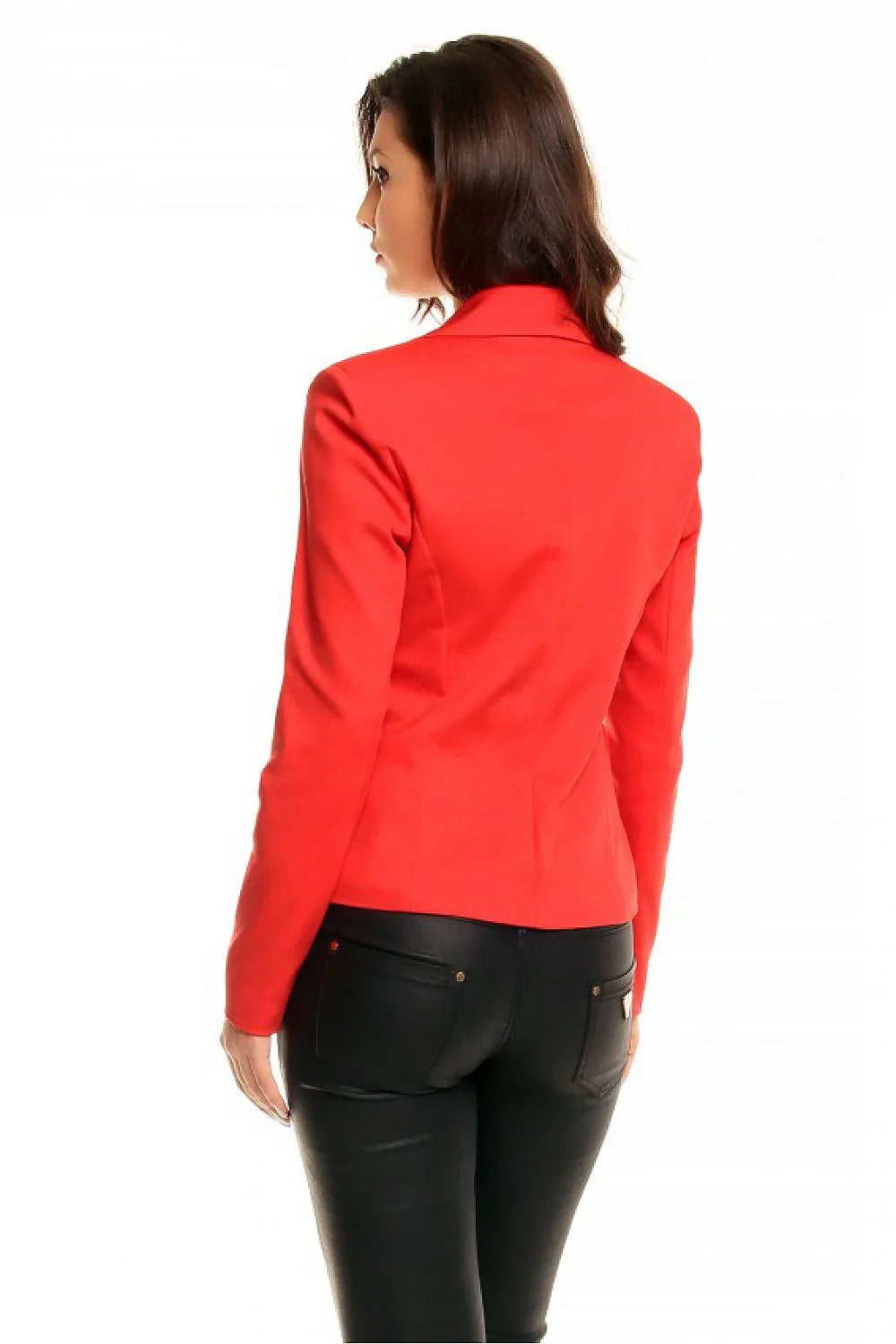Women Blazer - Breathable - 1-Button - red -Guocali