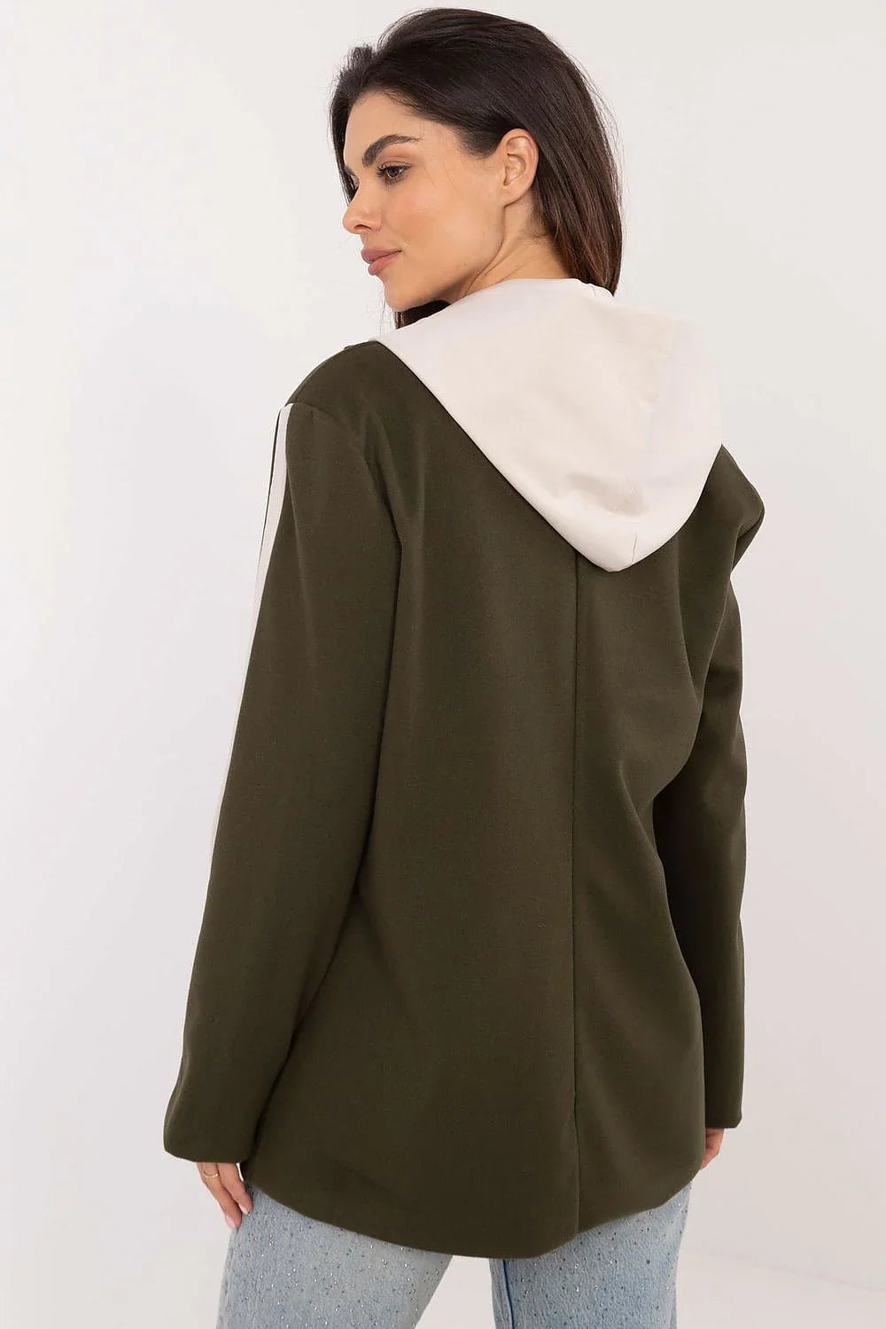Women Blazer - Stretchable - Button - Green -Guocali