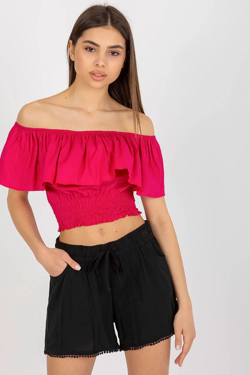 Women Blouse – Stretchable – Sleeveless - Pink -Guocali