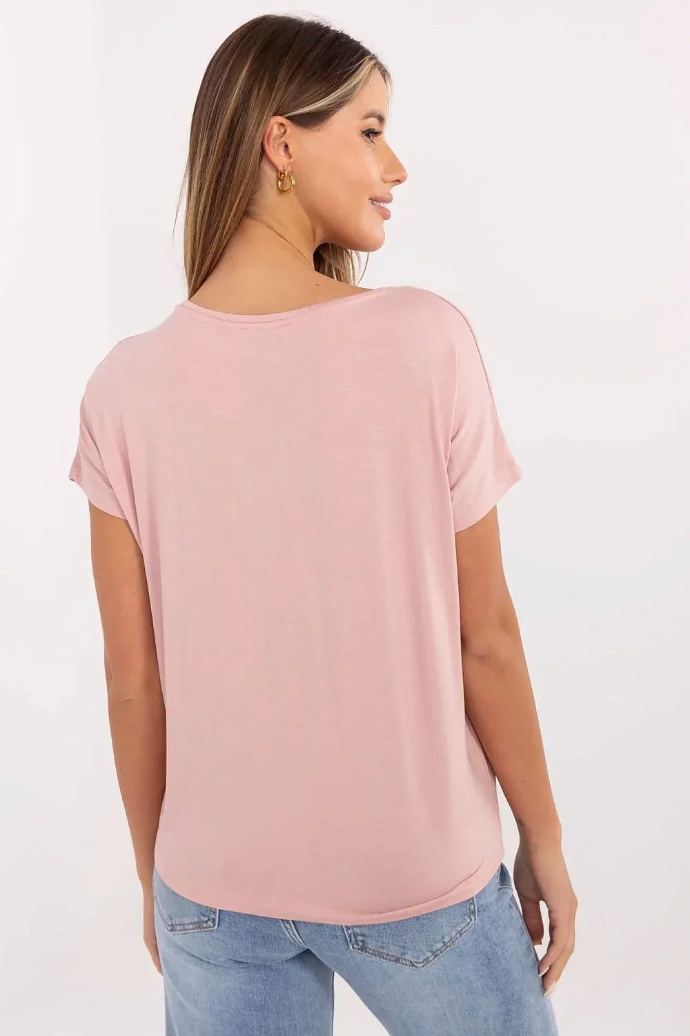 Women Crew-Neck Short-Sleeves T-Shirt – Breathable - Pink -Guocali